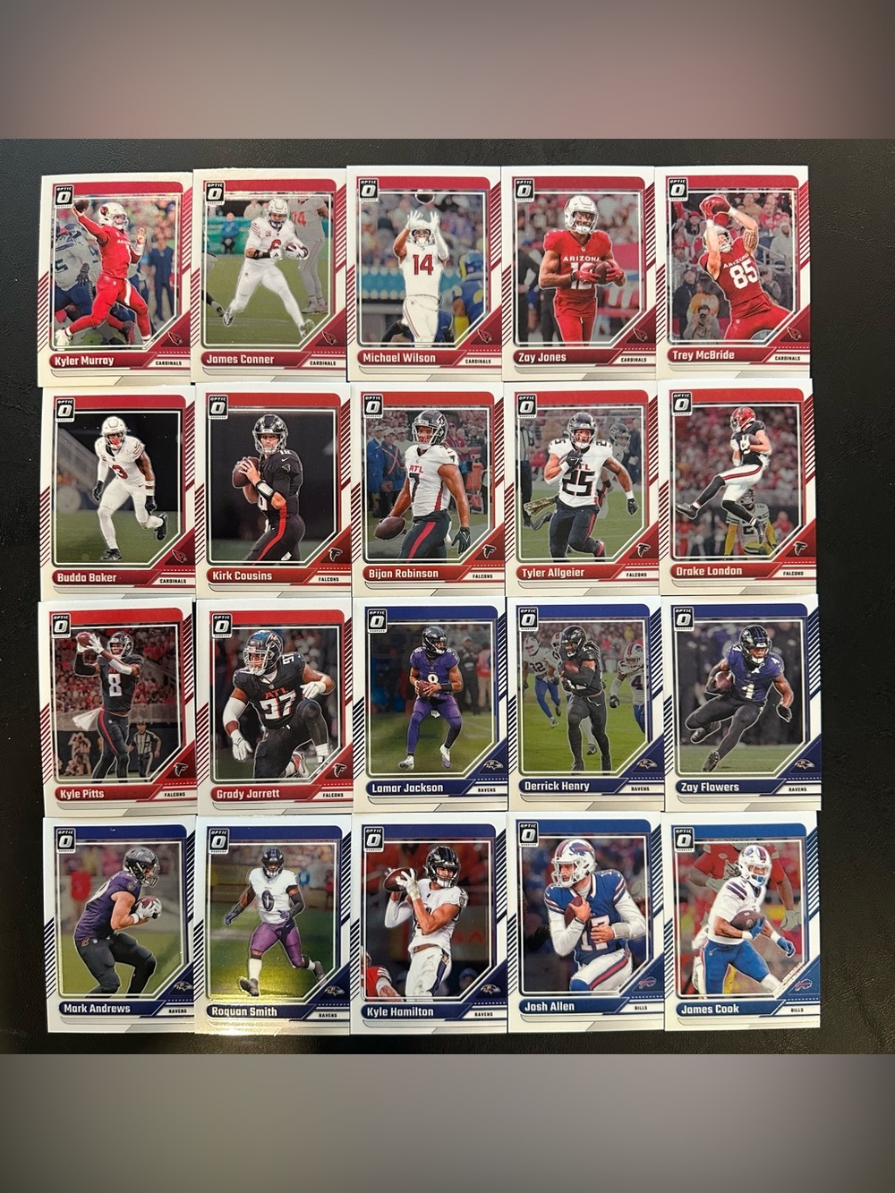 2024 Optic Donruss Football complete base set #1-200